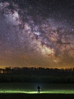 匈牙利完美的夜空 浩瀚银河的无限遐想